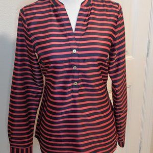 THE LIMITED Black and Red Front Button Blouse